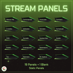 Cool Static Panels v3 | 19 Panels + 1 Blank | Stream Static Panels | 4 Color Variants