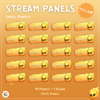 Skull Static Panels | 19 Panels + 1 Blank | Stream Static Panels | 5 Color Variants